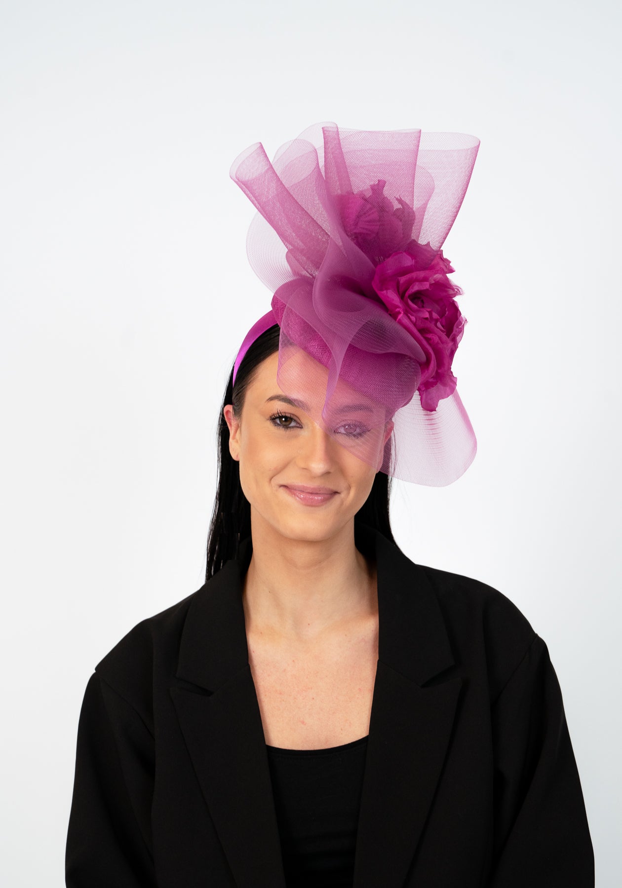 Magenta Cocktail Hat