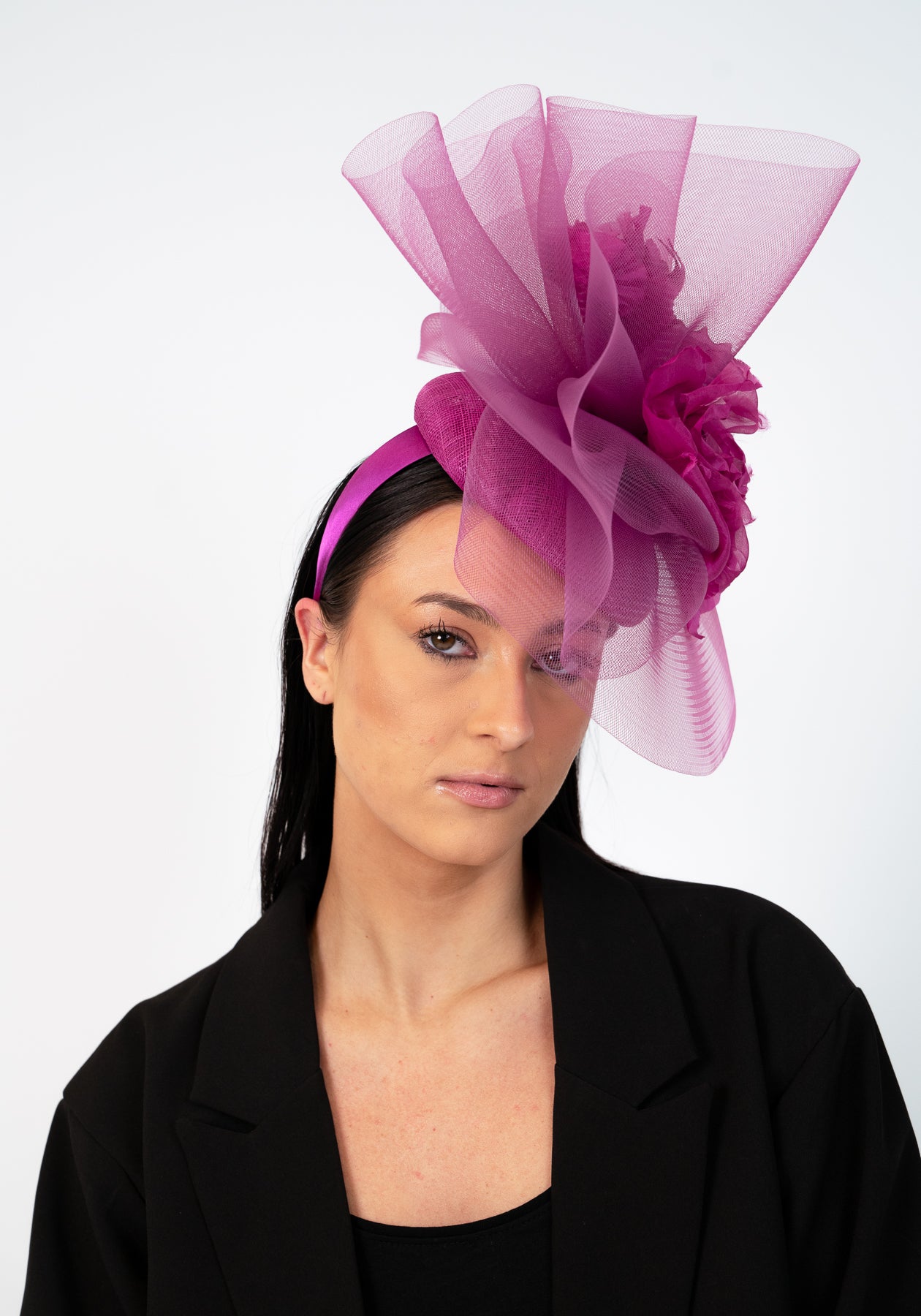 Magenta Cocktail Hat