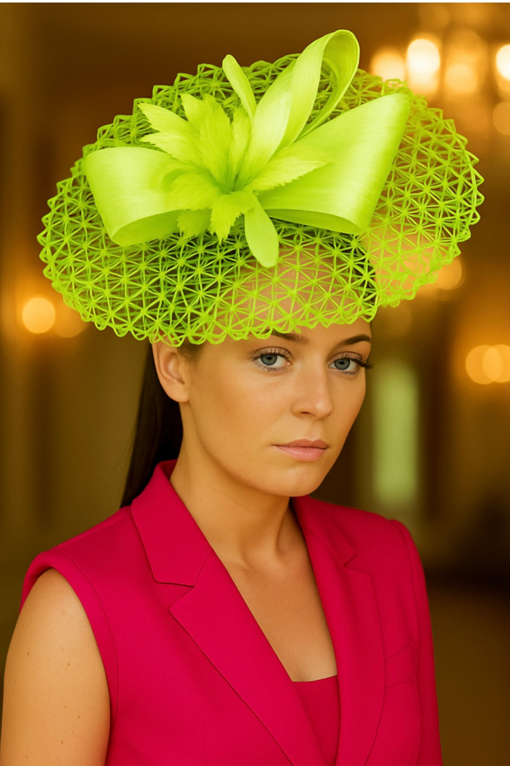 Lime Fascinator