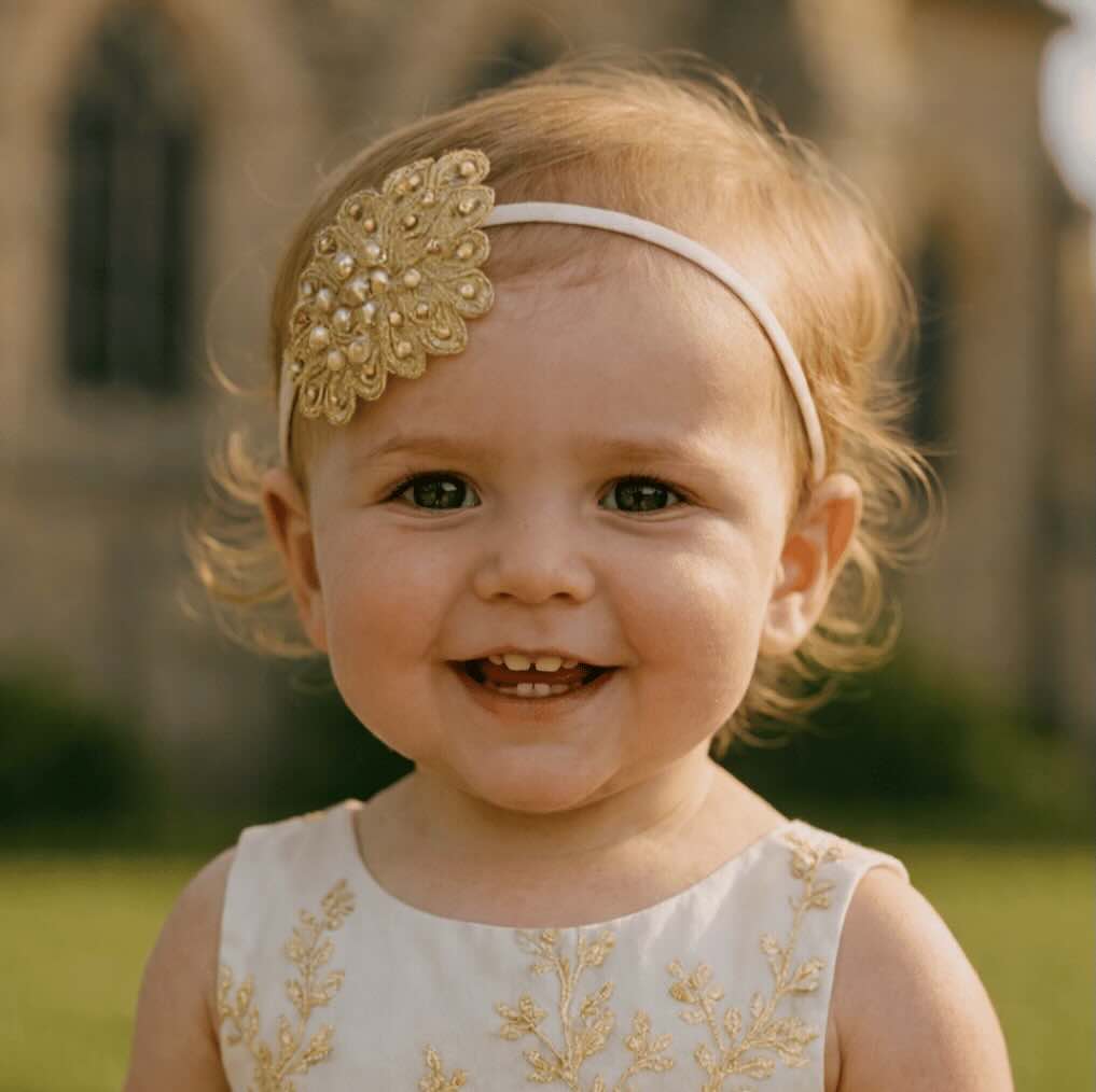 Baby & Toddler Gold Flower Headband