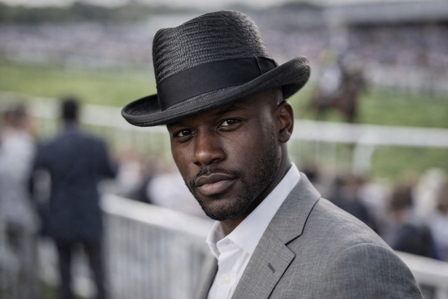 Bailey Kingston Black Straw Trilby – Summer Fedora Style Hat for Men