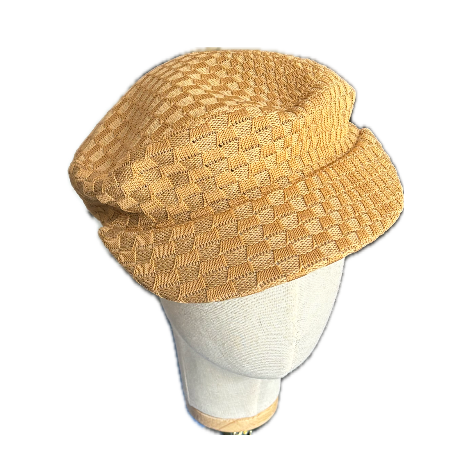 Kangol Bamboo Beige Newsboy Cap – Lightweight Summer Flat Cap for Men