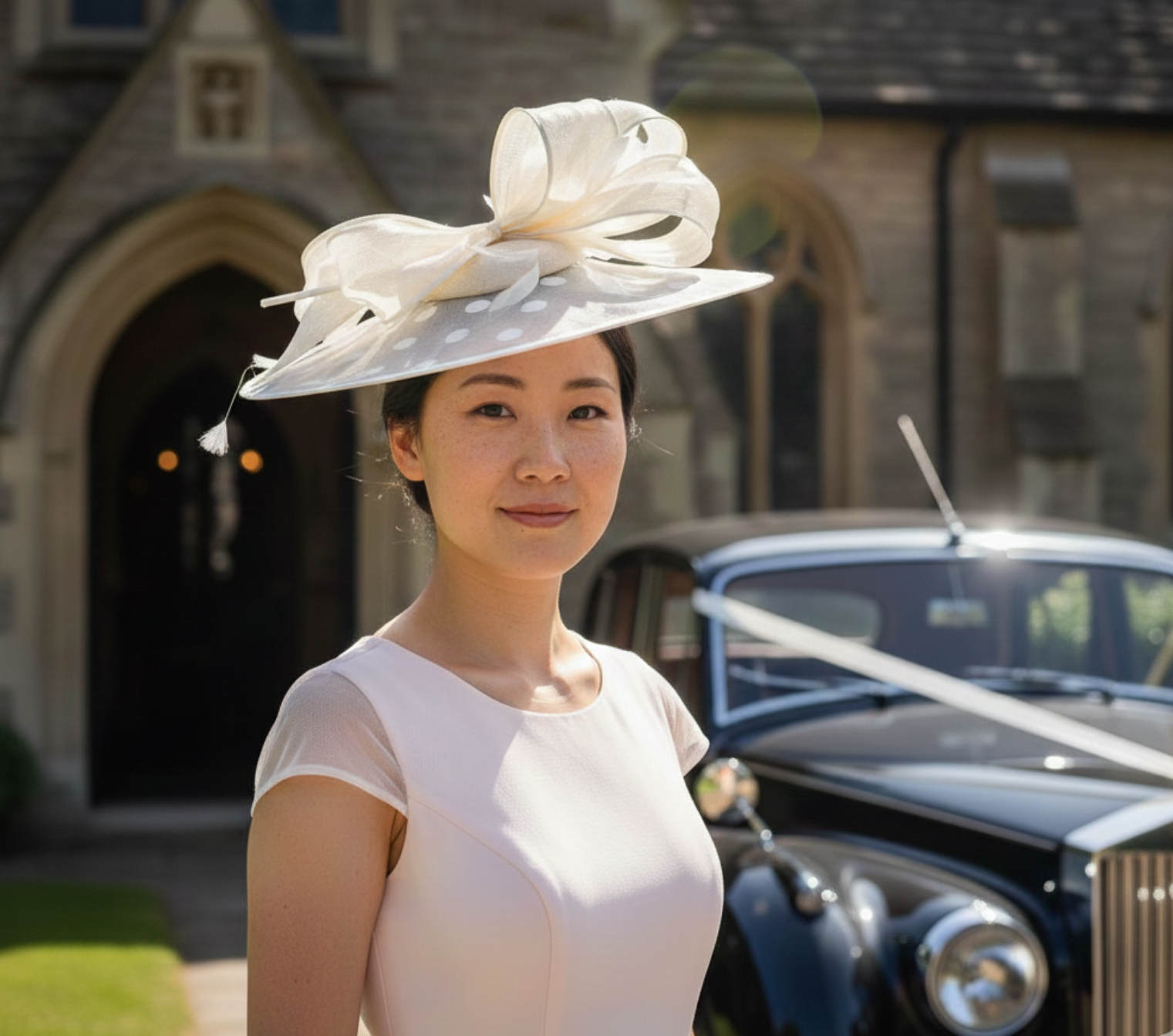 Snoxell Gwyther Polkadot Bow-trim Fascinator