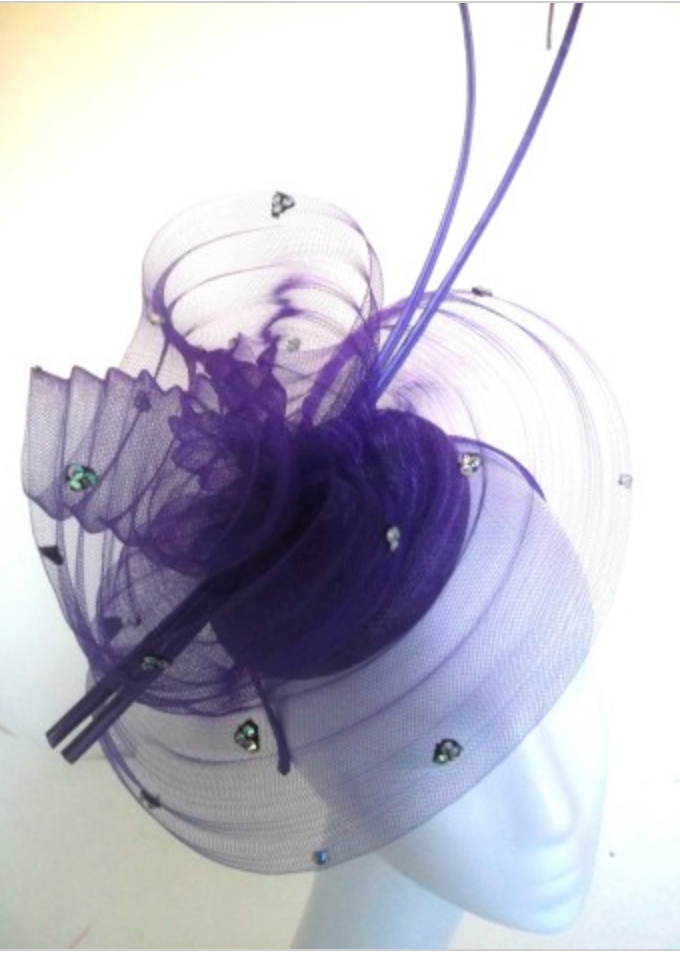 Snoxell Gwyther Fascinator with quill trim